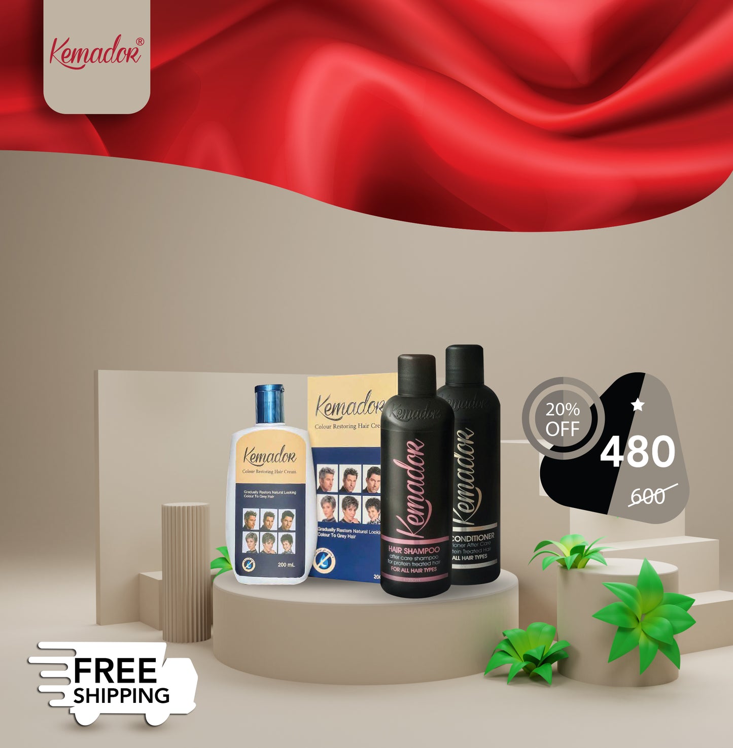 Kemador® Colour Restoring & Shampoo & Conditioner - OFFER